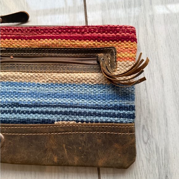 Myra Bag - Midsummer Wristlet Clutch Pouch - Leather Wristlet Strap - Picture 2 of 7